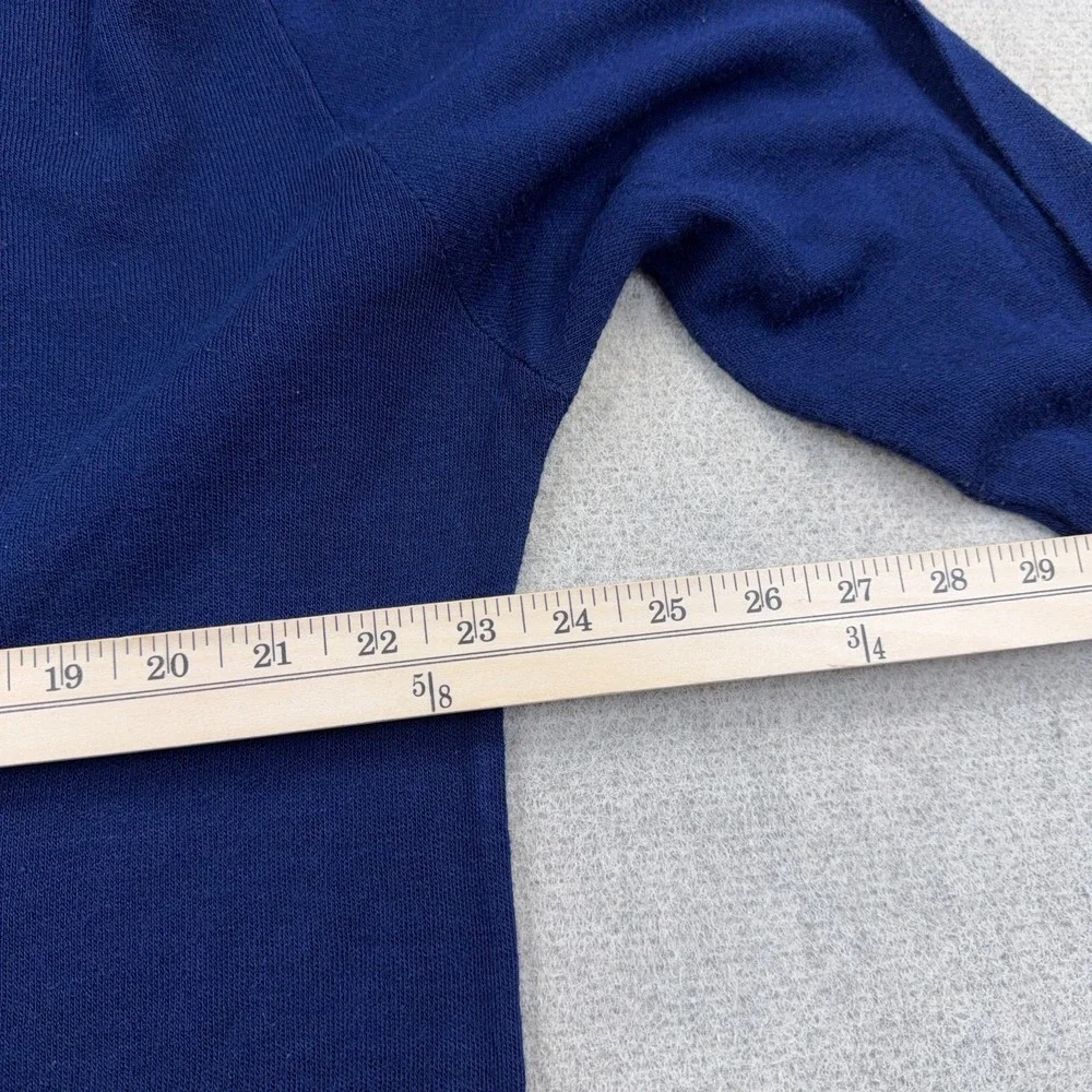 Vintage West Virginia Mountaineers Sweater Men Large Blue V Neck 90s Made In USA